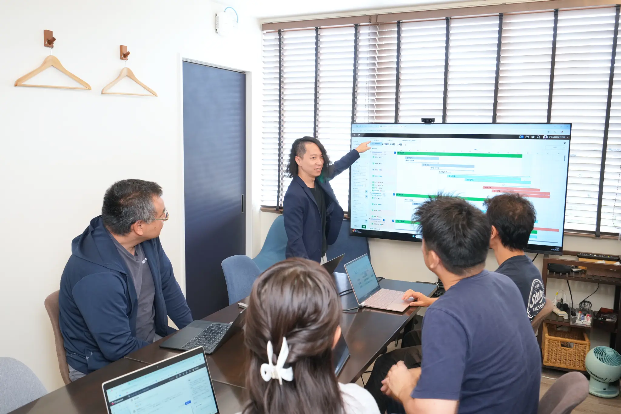 エムネットくらうどの導入説明・開発会議の様子