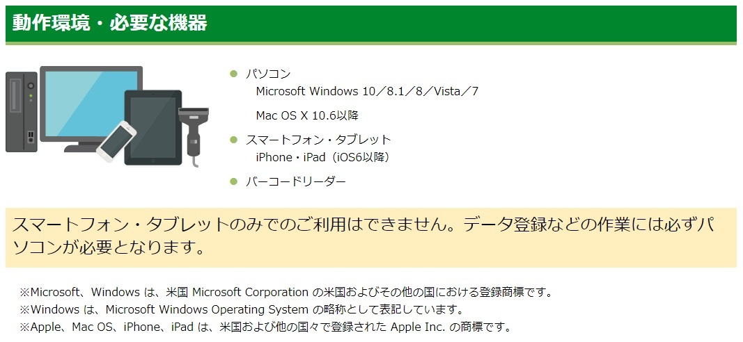 エムネットが使えるのは、「iPhone」と「iPad」だけなのか?